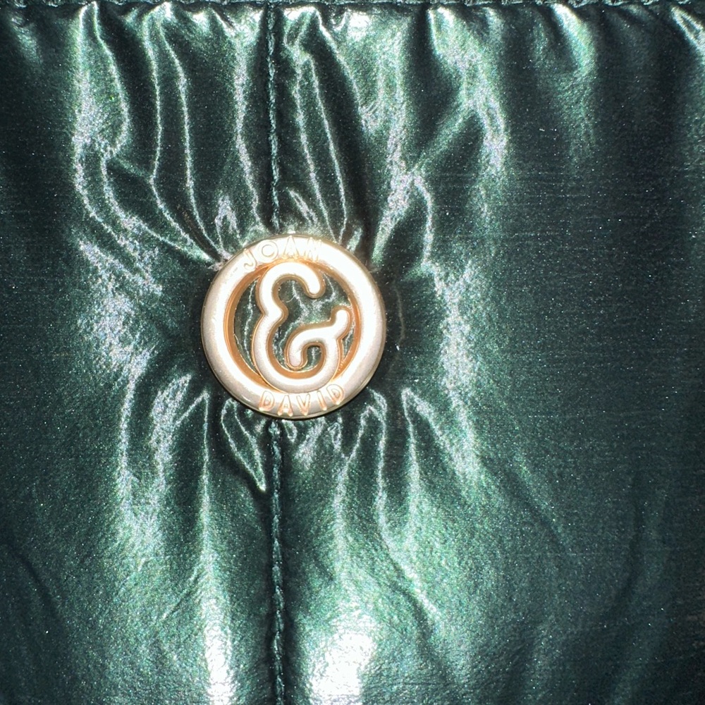 Jonah David metallic Emerald Quilted Backpack nwt  with a free people gift - Picture 8 of 9
